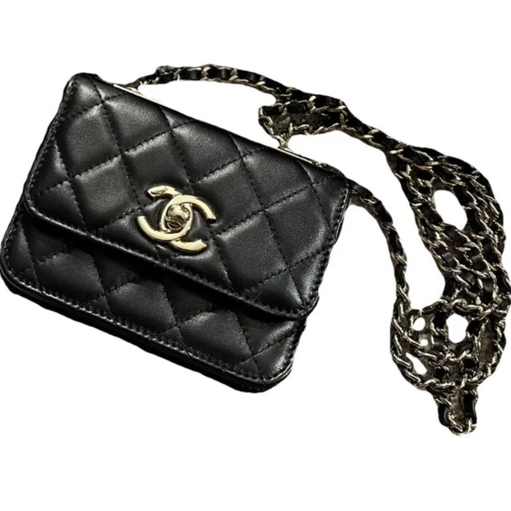 Chanel Black Trendy Quilted Leather Bag